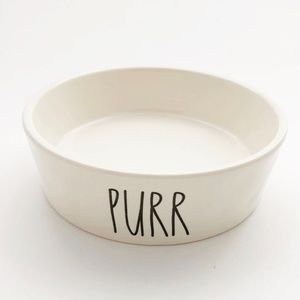 Rae Dunn PURR Cat Food / Water Dish